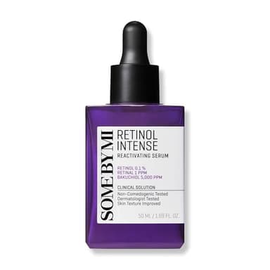 SOME BY MI Retinol Intense Reactivating Serum – 50ml – Bakuchiol-Retinol-Serum für straffere Haut – Verfeinert Poren & verbessert Hautstruktur – Koreanische Hautpflege