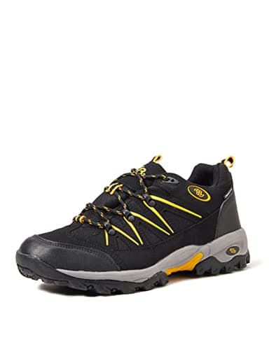 Brütting Mount Hunter Low Herren Trekking- & Wanderhalbschuhe, Schwarz Schwarz Gelb, 43 EU