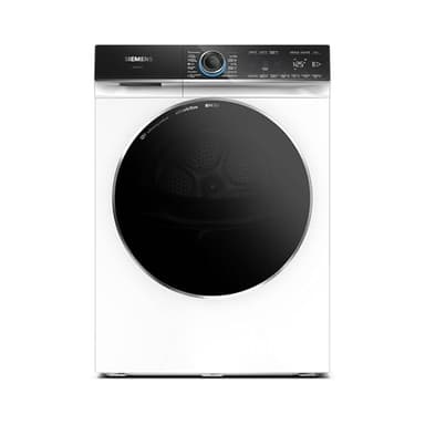 Siemens WR47B2C40 iQ700 Wärmepumpen-Trockner, 9 kg, Selbstreinigender Kondensator, AutoDry, Kurzprogramm 40', Nachlegefunktion, Reversierende Trommel, halbe Beladung, LED-Display, Touch Control