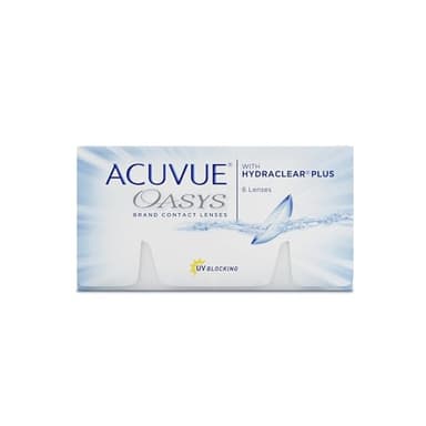 ACUVUE OASYS 2-Wochen-Kontaktlinsen für Tag und Nacht mit -2.00 dpt und BC 8.4 – UV Schutz, Austrocknungsschutz und extrem Komfortables Tragegefühl – 6 Linsen