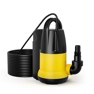 Schmutzwasserpumpe 6000l/h, 250W, max. Förderhöhe 5,5m, Fremdkörper bis Ø5mm