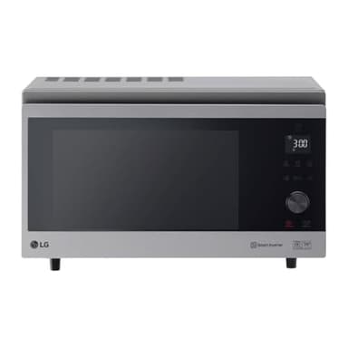 LG Electronics MJ 3965 ACS Mikrowelle / 54.4 cm/Garprogramme mit Gewichtsautomatik/schwarz mit Edelstahl-Akzente