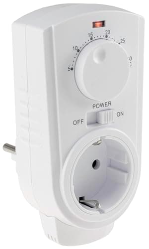ChiliTec Steckdosenthermostat ST35 Thermostat Steckdose mit Temperaturregler 230V Zwischenstecker Einfache Steuerung für elektrische Heizung Infrarotheizung Heizkörper