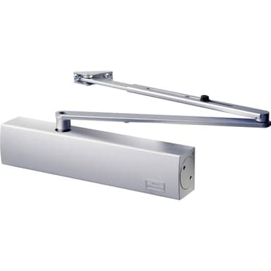 Burg Wächter Türschließer für Außen– und Innentüren, hydraulisch, variabel einstellbar, Breite bis 140 cm, Gewicht bis 180 kg, TS 4000 V S, Silber