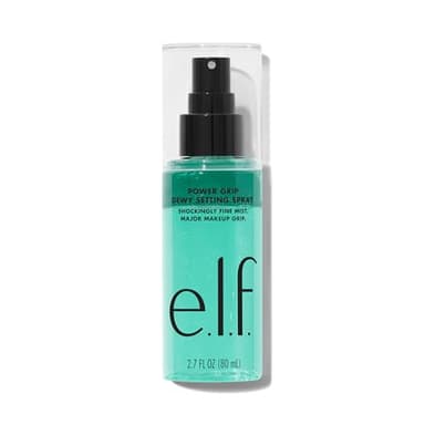 e.l.f. Power Grip Dewy Setting Spray, Ultrafeine & Langanhaltende Formel, Fixiert Das Make-Up Für Ein Hydratisiertes, Dewy Finish, Vegan & Tierversuchsfrei
