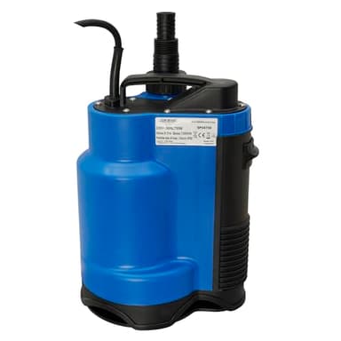 Schmutzwasserpumpe CHM GmbH® Drainage Tauchpumpe 13.000 l/h 8,5 m Förderhöhe, 0,85 bar 750 Watt integrierter Schwimmer