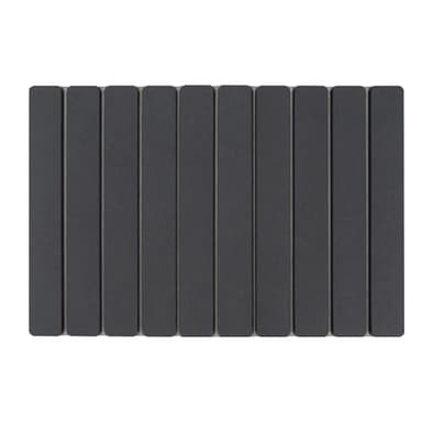 GREENSAPPIRE Faltbare Stein-Badematte 40x60cm aus Kieselgur – Super Saugfähige & Schnell Trocknende Badmatte, rutschfest & Leicht zu Reinigen, Ideal für Badezimmer, Küche & Zuhause (Dunkelgrau)
