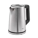 AEG Wasserkocher Deli 5, 2400 Watt, 5 Einstellbare Temperaturstufen, 1,7 l, 3-fache Automatische Sicherheitsabschaltung, Anti-Tropf- und Warmhaltefunktion, Einhand-Deckelöffnung, Edelstahl, K5-1-6ST