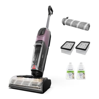 BISSELL Crosswave OmniForce EdgeFind, kabelloser Staubsauger mit Wischfunktion, Staubsauger und Wischer in 1, LED-Leuchten FurFinder Tierhaare, ZeroGap-Reinigung, 350m² Multiflächenreinigung, 4325N