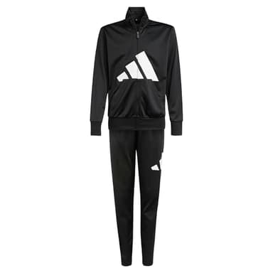 adidas Unisex Kids ESSENTIALS BIG LOGO CLIMACOOL TRACKSUIT, black/white, 13-14 Years