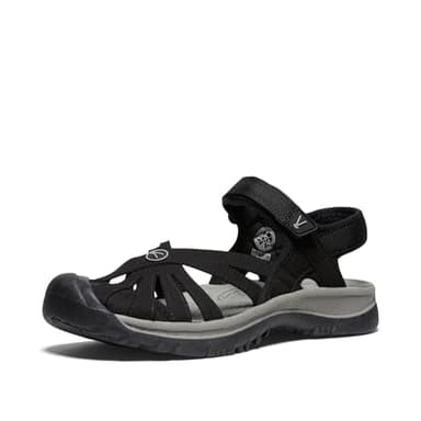 Keen Damen Rose Sandalen Trekking-& Wanderschuhe, Schwarz (Black/Neutral Gray), 40.5 EU