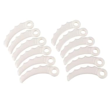 12 Pcs Kunststoff Klingen for Makita 198426-9 Ersatz Klingen Cutter Kopf Kunststoff 255 MM String Trimmer Teile Zubehör