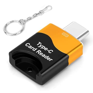 TF Kartenleser, Micro SD Kartenleser, Typ C TF Speicherkartenleser Adapter, Kompatibel mit Laptops, MacBook, Samsung Galaxy