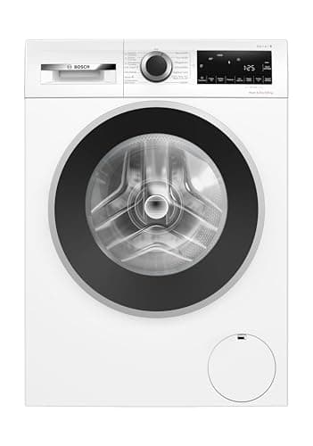 Bosch WNG24442 Waschtrockner Serie 6, 6-9 kg Fassungsvermögen, 1400 UpM, Iron Assist, EcoSilence Drive, AntiVibration Design, Fleckenautomatik, Wash & Dry 60’, Hygienecare, Dampfglättung, Weiß