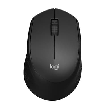 Logitech M330 SILENT PLUS Kabellose Maus, 2,4 GHz mit USB-Nano-Empfänger, 1000 DPI Optical Tracking, 2 Jahre Batterielaufzeit, Kompatibel mit PC, Mac, Laptop, Chromebook - Schwarz