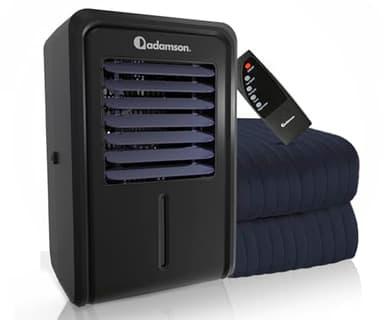 Adamson B10 kühlende Matratzenauflage – Twin 190x100 cm – 100% Baumwolle – Kühlmatte Bett für ruhigen, erholsamen Schlaf – Ideal für heiße Schläfer – Energiesparendes Design