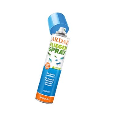 ARDAP Repell Fliegenspray 400ml - Bestes Mittel gegen Fliegen - Fliegenspray Wohnung - Insektenspray & Ungezieferspray - Schädlingsfrei - Ideal für Fensterrahmen - Wirkt schnell & effektiv (PT19)