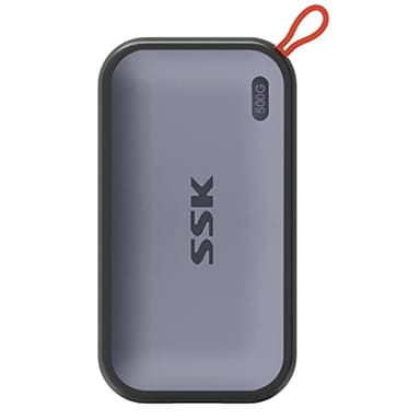 SSK 500GB Tragbare Externe NVME-SSD, bis zu 1050 MB/s, Extreme Übertragungsgeschwindigkeit, USB 3.2 Gen 2 Solid State Drive für Typ-C-Smartphones, PS5, Xbox, Laptop, MacBook/Pro/Air und mehr