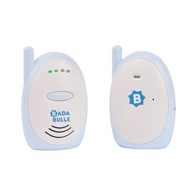 Badabulle Audio-Babyphone 300m Reichweite - akustischer und visueller Alarm - Batterie- oder Netzbetrieb