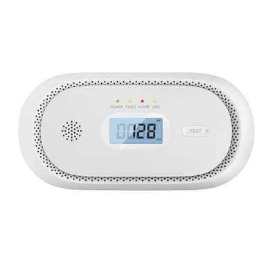 Kohlenmonoxid Melder mit LCD Display, austauschbarer Batterie CO-Sensor CO Melder Tragbarer CO Warnmelder für Zuhause Reisen