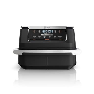 Ninja FlexDrawer Heißluftfritteuse (6 Liter), Schwarz. Dual Zone Air Fryer, große Schublade, 6-in-1, ohne Öl, heißluft-frittieren, braten, backen, Max Crisp, Antihaft spülmaschinenfeste Teile, AF550EU