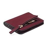 GAEKEAO Damen Geldbeutel klein mit RFID-Schutz, Mini Kurzer Geldbeutel Frauen Leder mit Zipper Brieftasche, Weich Bequem Süß Münzfach Portemonnaie