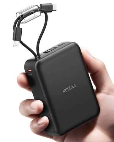 Kuulaa Powerbank 20000mAh schnellladefunktion 22.5W, USB C Power Bank Klein Aber Stark Externer handyakkus QC3.0 Schnelles Aufladen akkupack Kompatibel mit iPhone, Samsung, Huawei, Switch usw