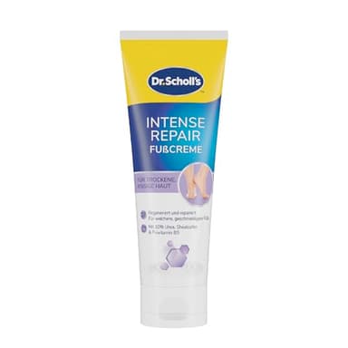 Scholl Expertcare Intensiv regenerierende Fußcreme mit 10% Urea - für sehr trockene und rissige Haut - mit Urea und Provitamin B5 - Hautverträglichkeit dermatologisch getestet - 75 ml