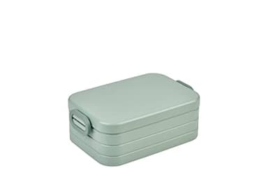 Mepal - Lunchbox Take a Break Midi - Brotdose To Go - Für 2 Sandwiches oder 4 Brotscheiben - Meal Prep Box - Essensbox mit Unterteilung - Spülmaschinenfest - 900 ml - Nordic Sage