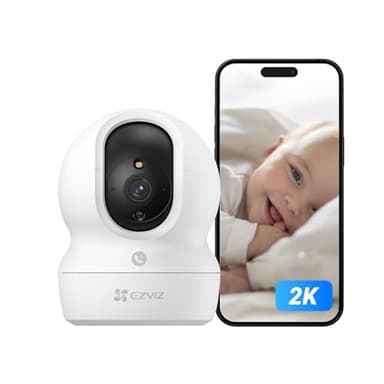 EZVIZ 2K WLAN Überwachungskamera Innen, 360º PTZ Indoor Kamera mit Personenerkennung und -verfolgung, Farbige Nachtsicht, Geräuscherkennung, Zwei-Wege-Audio, Auto-Crusier, CP1 Pro