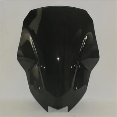 Windschutzscheibe 4 Mm Starke Motorrad-Windschutzscheibe, Windabweiser Für Kawasaki Für Versys 650 Für KLE650 (2022–2025), Windschutzscheiben-Spoiler Windabweiser(Schwarz)