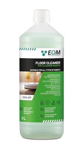 EQM - ECO-217 - Bodenreiniger für Wischroboter - 1L - Aufgrund seines neutralen pH-Wertes für alle Oberflächen geeignet - Florale aroma