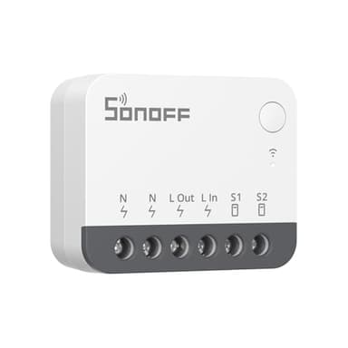 SONOFF ZBMINIR2 Zigbee Smart Schalter, Zigbee 3.0 Lictschalter, Zigbee Smart Switch Funktioniert mit Alexa & Google Home, Zigbee Hub Erforderlich, Neutralleitung Erforderlich