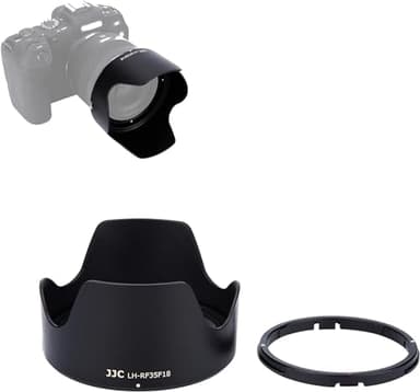 JJC Bajonett Gegenlichtblende für Canon RF 35 mm F1.8 Macro is STM Objektiv auf Canon EOS C70 R RP R5 R6 Ra DSLR Kamera - Ersetzt Canon EW-52 Streulichtblende