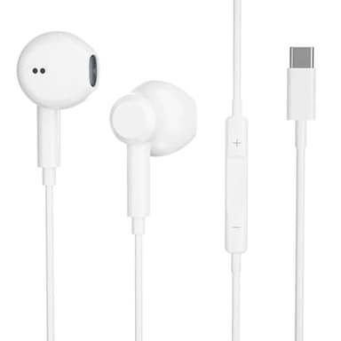USB C Kopfhörer mit Kabel kompatibel Samsung Galaxy S25 Ultra S24 FE S23 S22 S21 A17 5G A16 A15 A56 A55 A36,Type-c In-Ear Kopfhörer kompatibel mit iPhone 16/15 Google Pixel & Huawei & Android-Geräten