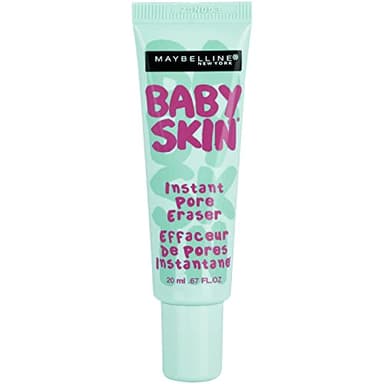 Maybelline New York Make Up Basis, Baby Skin Primer, Langanhaltend und porenverfeinernd, Transparent, 22 ml Gleichmäßiger Teint