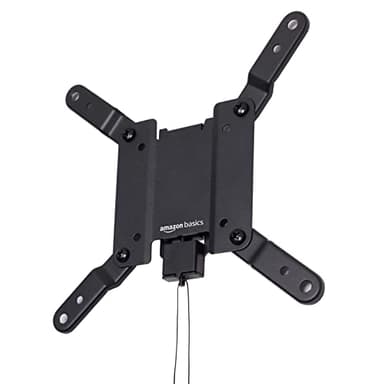 Amazon Basics Feste TV-Wandhalterung für 12 bis 40-Zoll Fernseher und VESA, 30.5 - 101.6 cm, Schwarz, 200 x 200