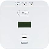 ABUS Kohlenmonoxid-Warnmelder COWM510 - CO-Melder mit 85 dB lautem Alarm, Prüftaste, 10-Jahres-Sensor & LCD Display - Weiß