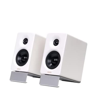 Edifier M60 Multimedia-Lautsprecher Bluetooth 5.3, 66W RMS, Hi-Res Audio & Hi-Res Wireless Audio, LDAC, 3" Mittelbass & 1" Hochtöner, USB-C & Aux-Eingänge, Kompakter Desktop Lautsprecher - Weiß