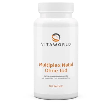 3er Pack Vita World Multivitamin Natal ohne Jod 3 x 120 Kapseln Vegan Apotheker-Herstellung