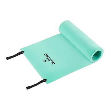 Outtec Ultraleicht Isomatte, Faltbar Touristenmatte mit 2 Kompressionsriemen, Eva-Schaum, Zeltmatte Schlafmatte, Camping Survival, Outdoor kleines packmaß Campingunterlage (Minze), 180x50x0,6cm