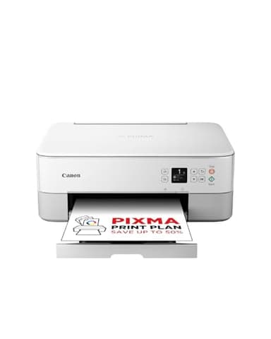 Canon PIXMA TS5351i Multifunktionsdrucker 3in1 Drucker/Kopierer/Scanner, WLAN, Randlosfotos, kabelloses Drucken/Scannen via Cloud + Smartphone, Duplex, 2. Einzug, PIXMA Print Plan kompatibel, weiß