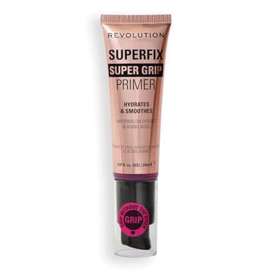 Revolution Superfix Grip Primer - Hydratisierende und glättende Make-up-Grundierung - Gel-Formel für langen Halt - Vegan & Cruelty-Free - 24 ml