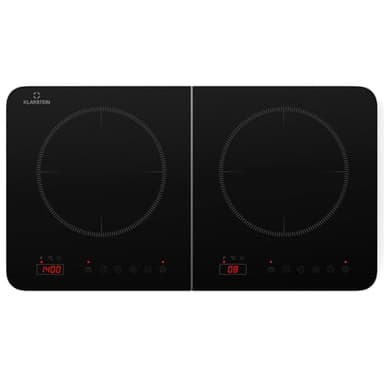Klarstein ElektroKochplatte Induktionskochfeld mit 2 Platten, 3500W für Camping & Zuhause