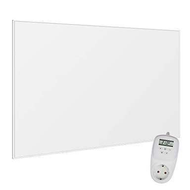 VIESTA® F1200 Infrarot Wandheizung 1200W mit TH12 Thermostat – flaches Carbon Crystal Heizpaneel – elektrische Infrarotheizung zur Wandmontage, ideal für Wohnräume & Badezimmer