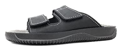 Rohde 1987 Soltau H Schuhe Sandalen Pantoletten Leder Clogs, Größe:44 EU, Farbe:Schwarz