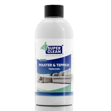SUPER CLEAN Teppich Tiefenrein Polsterreiniger Konzentrat für alle Arten von Polstern, Teppichböden, Autositzen, Sofa oder Couch Inhalt: 500 ml