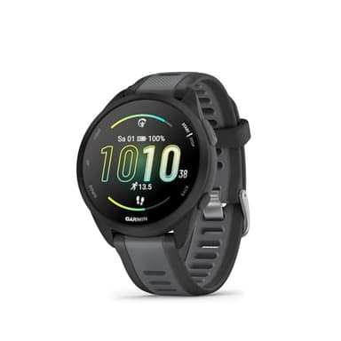 Garmin Forerunner 165 43mm - Lauf-Smartwatch, 1,2" AMOLED Touchscreen, bis zu 11 Tage Akkulaufzeit, 25+ Sport-Apps, Trainingsempfehlungen, Gesundheitsdaten, smarten Funktionen