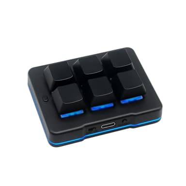 6 Tasten Mini Keypad Wireless USB Mechanische Gaming Makro Tastatur Customized Programmierbare OSU Tastatur mit RGB Led für PC Gaming OSU Büro Arbeit HID