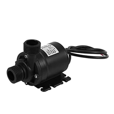 Wasserpumpe DC 24V Brushless Tauchwasserpumpe 22W 800L/H, Aquarium Pumpe Wasser Förderhöhe 5M, Schmutzwasserpumpe für Gärten, Aquarium, Teich, Wasserspiel, Brunnen, Pool and Regentonne (Schwarz)